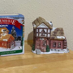 Dickensville Porcelain Lighted Christmas Village - Old Mill 1992